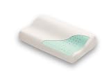 HoMedics Smart Foam Premium Grade Memory Foam Contour Pillow with Velour Cover and CoolCore, Small/Medium