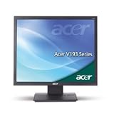 Acer V193Ab - Flat panel display - TFT - 19" - 1280 x 1024 - 300 cd/m2 - 10000:1 (dynamic) - 5 ms - 0.294 mm - VGA - black