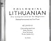 Colloquial Lithuanian: The Complete Course for Beginners (Colloquial): The Complete Course for Beginners (Colloquial Series)