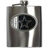 Dallas Cowboys Steel Hip Beverage Flask - NFL Football Fan Shop Sports Team Merchandise