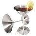 Oggi 8-Ounce Stainless Steel Martini Goblets, Set of 2