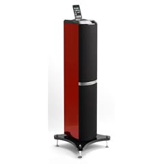 Lenco Ipod-Tower 1 Lautsprecher mit Apple iPod-Docking Station (60 Watt) rot