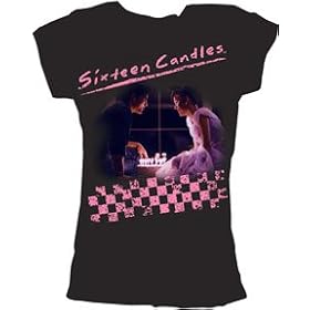 Sixteen Candles Classic Movie Jake And Samantha Birthday Cake Ladies Juniors Size T-shirt