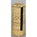 Household Essentials ML-6690 All-Natural Woven-Banana-Leaf Toilet-Tissue Holder with Lid