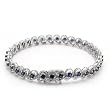 18k White Gold Blue Sapphire and Diamond Bracelet