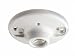 Leviton 9875 Porcelain Outlet Box Mount, Incandescent Ceiling Lampholder, Keyless, White