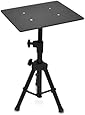 Pyle Laptop Projector Stand, Heavy Duty Tripod Height Adjustable 16'' To 28' For DJ Presentations Notebook Computer