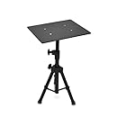 Pyle Laptop Projector Stand, Heavy Duty Tripod Height Adjustable 16'' To 28' For DJ Presentations Notebook Computer