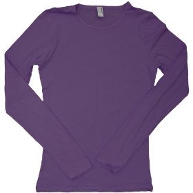 American Apparel Women's Sheer Jersey Long Sleeve T-shirt - Tee