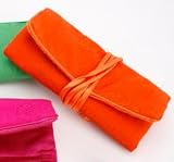 Beautiful, Bright & Funky Jewellery Roll – Orange