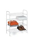 Honey-Can-Do SHO-01172 Four-Tier Closet Shelves, White
