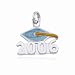 Sterling Silver Epoxy 2006 Graduation Charm