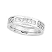 14K White Gold Diamond Handwoven Wedding Band Duo - Lady's Ring