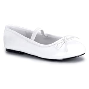 Mary Jane Flat Children'S Size Shoe - White, Large (2-3M Child)