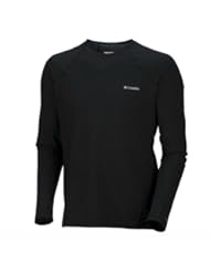 Apparel: Columbia Mens Baselayer Midweight Long Sleeve Top (Large, Black) - Columbia Sportswear (Sporting Goods)