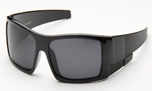 Classic Plastic Polarized Sunglasses Black/Smoke
