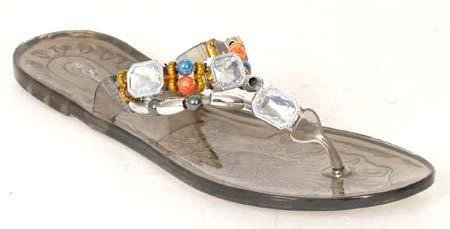 NEW Women's DESIGNER Rhinestones BLACK Fashion Sandals