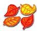 COLORFUL CUT-OUTS 87/PK FALL LEAVES
