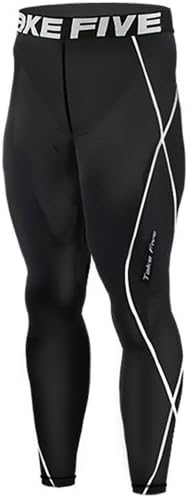New 011 Take Five Skin Tights Compression Leggings Base Layer Black Running Pants Mens S - 3xl