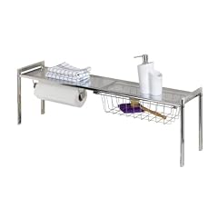 Wenko 2015010100 Sp�lbeckenregal Exquisit - mit K�chenrollenhalter, Chrom, 93 x 30 x 21.5 cm