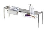 Wenko 2015010100 Sp�lbeckenregal Exquisit - mit K�chenrollenhalter, Chrom, 93 x 30 x 21.5 cm