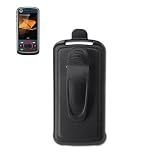 New Fashionable Perfect Fit Swivel Holster with Belt Clip for Motorola Debut i856 Boost Mobile,Sprint,Nextel - BLACK