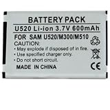 600 mAh Li-Ion Internal Battery FOR Samsung U520, M300, M510, M610