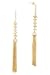 14K Gold Plated .925 Sterling Silver C.Z. Fringe Earrings