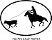 CALF ROPER Oval Bumper Sticker