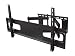 Black Dual Arm Tilt / Swivel Extension Wall Mount Bracket for LCD LED Plasma DLP HDTV TV (37 - 63 inch screen)