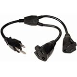  : Cables Unlimited 1-Feet Outlet Xtender Power Cord Splitter