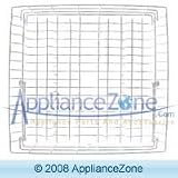 Dishwasher White Upper Rack Assembly - 154321104
