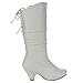 Beston CA58 Children Girl's Mid Heel Lace Up Slouched Knee High Boots