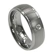Tungsten Carbide Ring with 0.015CT Diamond