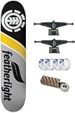 Element Featherlite Classic Skateboard - 8.12 Yellow w/Mini Logos