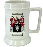 Edger Family Crest Stein / Edger Coat of Arms Stein