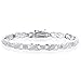0.25ct Diamond & Sterling Silver Bracelet