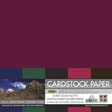 DMD Cardstock Bonus Pack Assortment, 12-Inch by 12-Inch, 25/Pkg, Darks