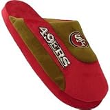 Comfy Feet NFL Low Pro Stripe Slippers - San Francisco 49ers Size - X-Large (Mens 10 - 11.5/Womens 11 - 12.5)