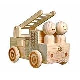 Natural Wood Fire Engine - Toys R Us Exclusive