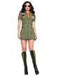 Top Gun Pilot Costume Movie Costumes Air force Airforce Miltary Costumes Green Shirt Dress
