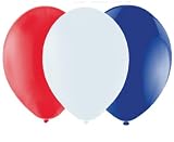 Pack of 20 Red White Blue Latex Balloons (9 23cm) {Great Britain}