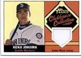 2010 Topps Heritage Clubhouse Collection Relics #KJ Kenji Johjima - Seattle Mariners (Piece of Authentic Game Used Jersey)(Baseball Cards)