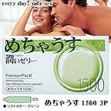 コンドーム♪『めちゃうす 潤いゼリー1500 12コ入』 コンドーム