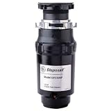 GE GFC520T 1/2 HP Continuous Feed Waste Disposer with 2,600 RPM Speed, 2 Level Precutter, Jam Resistant, Wall Switch and Sink Stopper: Direct Wire Connection