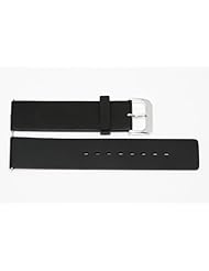 20MM RUBBER BLACK HIGH QUALITY SMOOTH SPORT WATCH BAND FITS NIXON