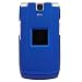 SANYO KATANA II BLUE Rubber Coating Hard Plastic Snap-On Protective Rubberized Faceplate Carrying Case With Removable Belt Clip ...Plus FREE Neck Strap / Lanyard!!!