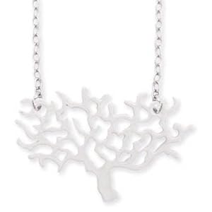 Exclusive ZAD Small Tree of Life Charm Necklace on Linked Silver Chain Comes Gift Boxed