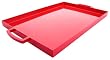 Zak Designs Pop 17 by 11-1/2-Ounce Large Rectangular Tray, Red