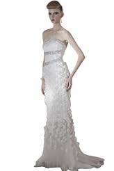 A-line Mermaid Chiffon/Organza/Polyester/Satin Beaded Sweetheart Off the Shoulder Sleeveless Cocktail Floor Length Homecoming Dress/Pageant Dress/Prom Dress/Party Dress/Wedding Dress 